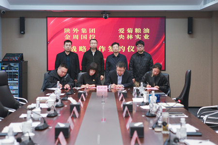 陜外集團(tuán)與周至縣政府、愛(ài)菊糧油、金周?chē)?guó)投、央林實(shí)業(yè)座談交流并簽署戰(zhàn)略合作協(xié)議